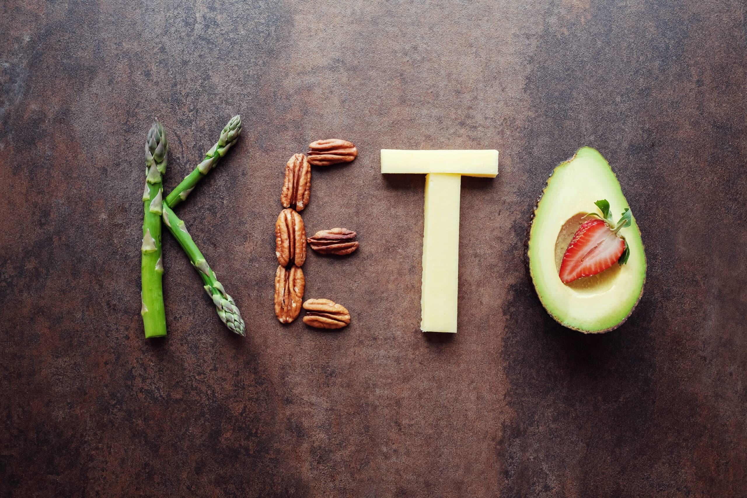 Keto,word,made,from,ketogenic,food