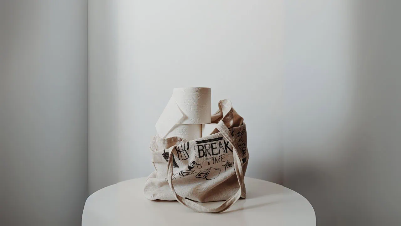 Tasche Toilettenpapier